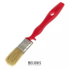 Кисть плоская "Акор" мастер, 25х12 мм, ручка пластик, натуральная щетина