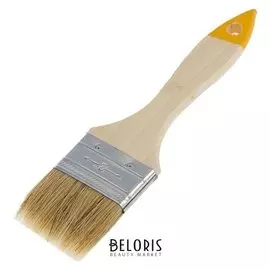 Кисть плоская Hobbi/remocolor любитель, 50 мм, ручка дерево, натуральная щетина