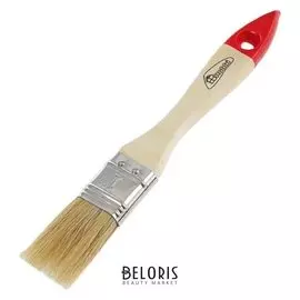 Кисть плоская Hobbi/remocolor стандарт, 25 мм, ручка дерево, натуральная щетина