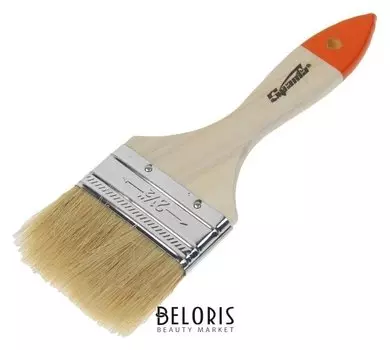 Кисть плоская Sparta Slimline, 63 мм, ручка дерево, натуральная щетина