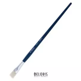 Кисть щетина плоская, серия "Байкал" №18, D-18 мм, L-24 мм (Удлинённая ручка)