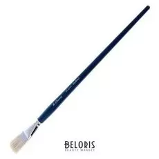 Кисть щетина плоская, серия "Байкал" №22, D-22 мм, L-28 мм (Удлинённая ручка)