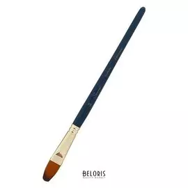 Кисть синтетика овальная ЗХК «Сонет» №14, 13 мм, 2-цветная, короткая ручка