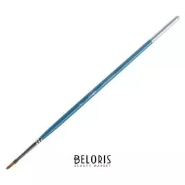 Кисть синтетика, плоская №1, «Гамма»