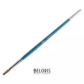 Кисть синтетика, плоская №4, «Гамма»