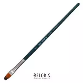 Кисть синтетика плоскоовальная Malevich Andy № 8 B-8.0мм L-12мм (Корот ручка) син лак