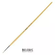 Кисть «Сонет» № 1, синтетика, круглая, длинная ручка, покрытая лаком