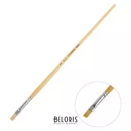 Кисть «Сонет» № 2, щетина, плоская, длинная ручка, D=6 мм