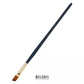 Кисть «Сонет» № 3, синтетика, скошенная, короткая ручка, B=8 мм, двухцветная