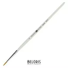 Кисть ЗХК «Невская палитра» № 1, синтетика, круглая, короткая ручка, D=1.4 мм