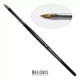 4G. Кисть для геля лепесток 4-к, колонок Gel Brush Oval sharp 4-к, kolinsky