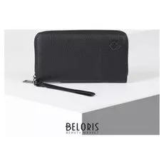 Клатч мужской, отдел на молнии, с ручкой, цвет чёрный