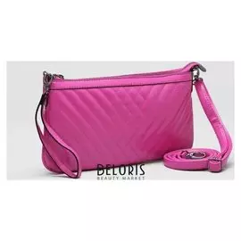 Клатч женский, отдел на молнии, наружный карман, с ручкой, регулируемый ремень, цвет фуксия