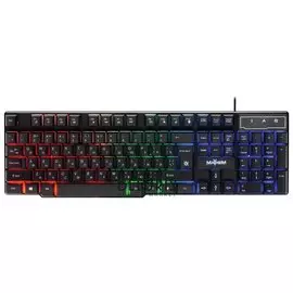 Клавиатура проводная игровая Defender Mayhem Gk-360dl, Usb, 104 клавиши, с подсветкой, черная, 45360