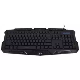 Клавиатура проводная игровая Gembird Kb-g11l, Usb, 104 клавиши + 9 дополнительных клавиш, подсветка 3 цвета, черная