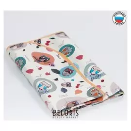 Клеенка 70*100 см., арт. 0058, с окантовкой, рисунок "Совы"