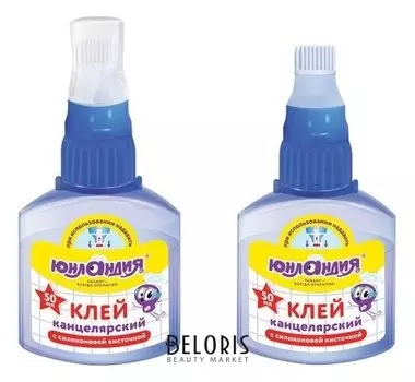 Клей канцелярский с силиконовой кисточкой