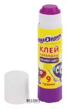 Клей-карандаш цветной, обесцвечивающийся после высыхания