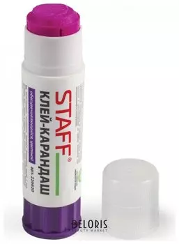 Клей-карандаш Staff, обесцвечивающийся после высыхания