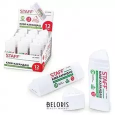 Клей-карандаш Staff, трехгранный