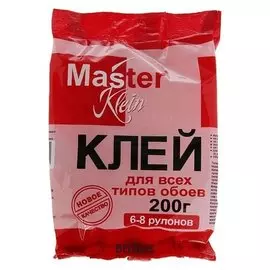 Клей обойный Master Klein, для всех типов обоев, 200 г