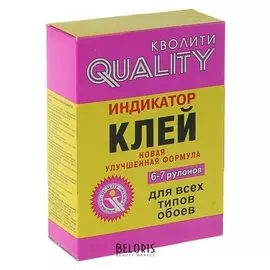 Клей обойный Quality, индикатор, коробка, 200 г