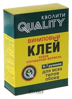 Клей обойный Quality, виниловый, коробка, 200 г