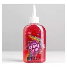 Клей-слайм, розовый с блёстками, 150 мл