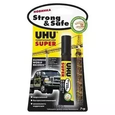 Клей универсальный UHU Strong safe 7г контактный блистер 46960