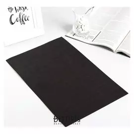 Клейкая лента односторонняя "Круглый чёрный" диаметр 1,5 см на листе 228 шт 33,5х21 см