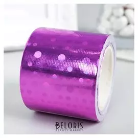 Клейкая лента пластик "Голографический рисунок - фиолет" ширина 4,8 см намотка 5 метров