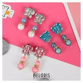 Клипсы детские "Выбражулька" бабочка с бусинами