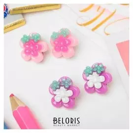 Клипсы детские "Выбражулька" цветы