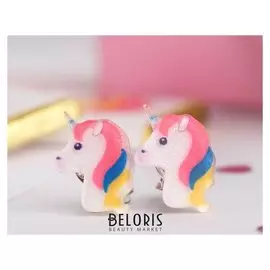 Клипсы детские "Выбражулька" единороги, цветные