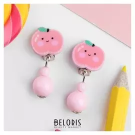 Клипсы детские "Выбражулька" фруктики, форма