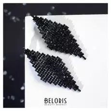 Клипсы "Вечеринка" треугольник, цвет чёрный