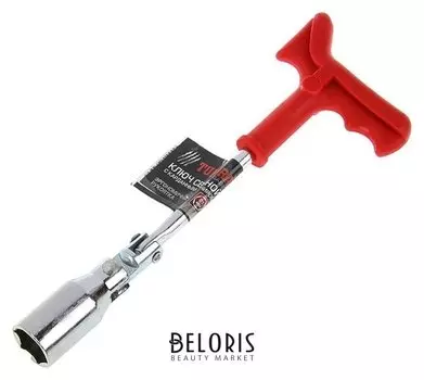 Ключ свечной Tundra, с карданным шарниром, 21 мм