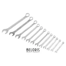 Ключи комбинированные Vira 510112, 12 штук, Bright Crv, сталь