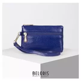 Ключница, 2 отдела на молнии, цвет синий