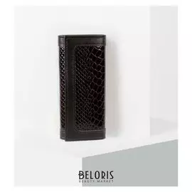 Ключница, 6 карабинов, цвет коричневый