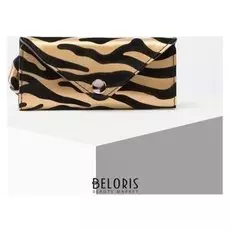 Ключница, 7 карабинов на кнопке, цвет чёрный/золото