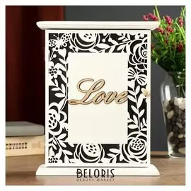 Ключница 6 крючков Цветы и бабочки Love 26,5х21х6,8 см