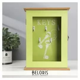 Ключница 6 крючков Связка ключей 25,5х19х6 см