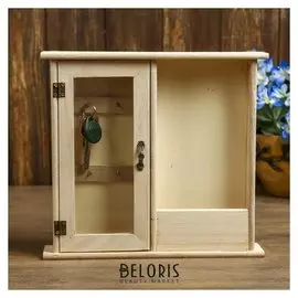 Ключница дерево под роспись с полочкой 25х27,3х4,7 см