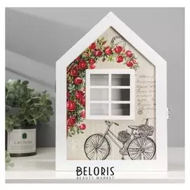 Ключница Велосипед в саду 30х21х5,3 см