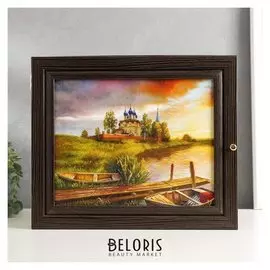 Ключница Храм на берегу 26х31х6 см