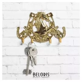 Ключница Лошадь с подковами 12,2 х 7,9 см