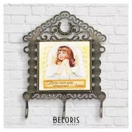 Ключница настенная со вставкой Ангел