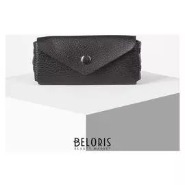 Ключница, отдел на клапане, кольцо внутри, цвет коричневый