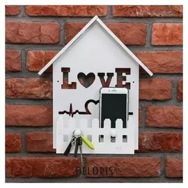 Ключница с полкой Love